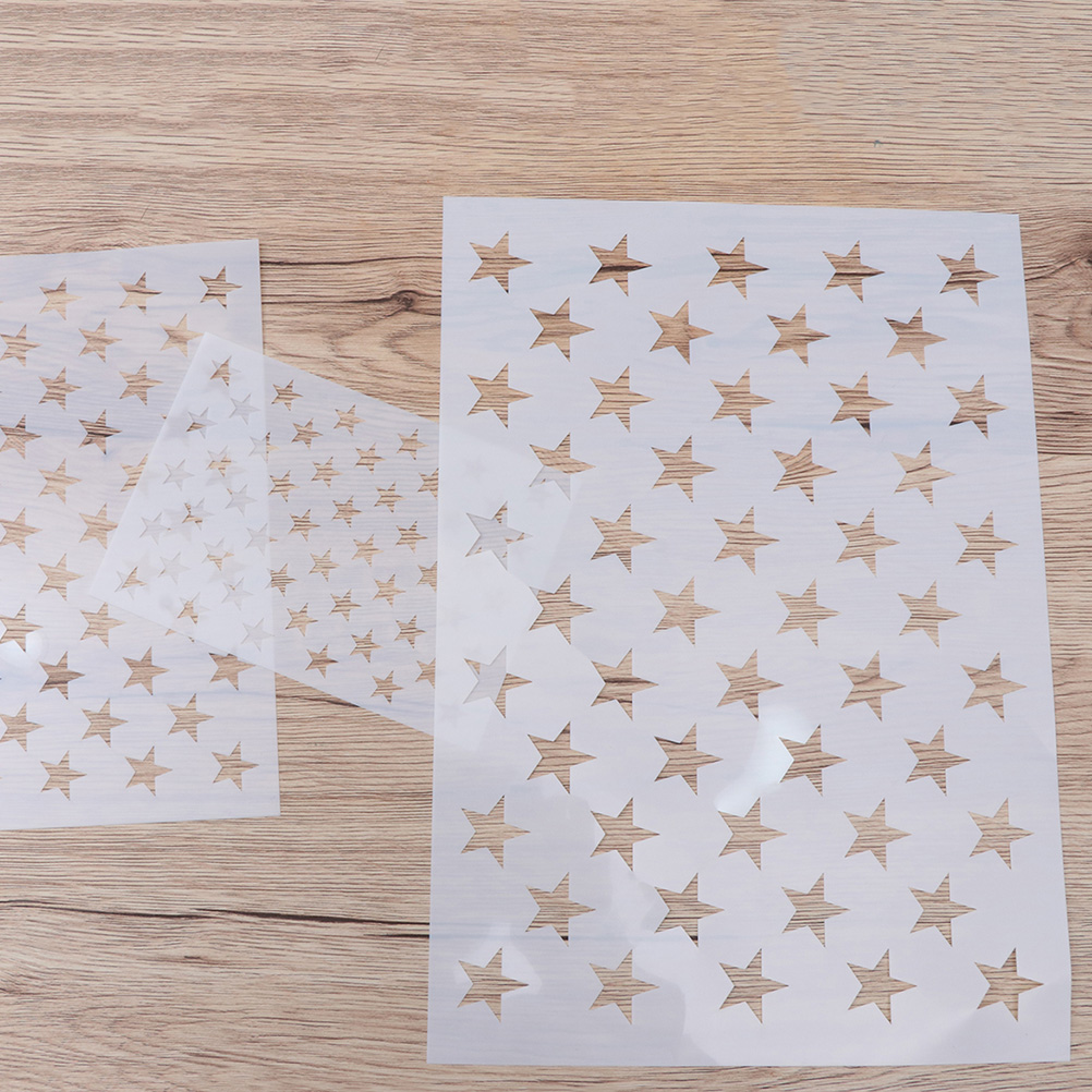 Art And Craft Independence Day - 5pcs Star Stencil Template For Painting