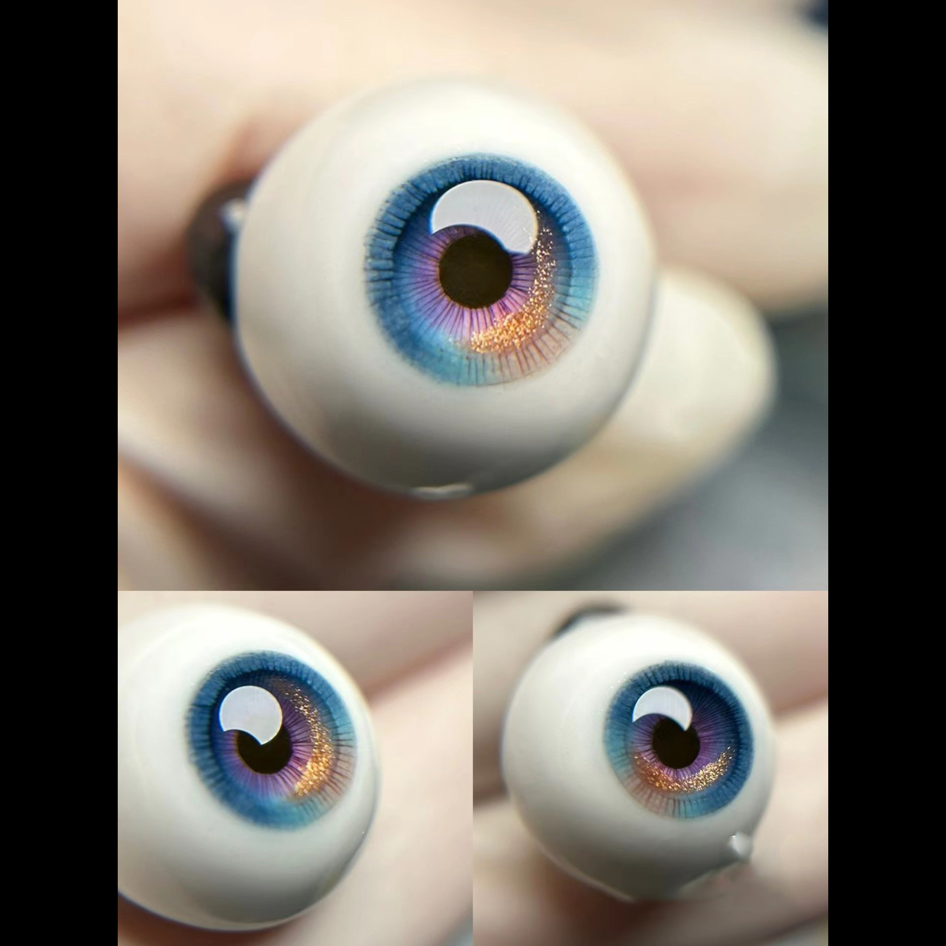 Art Craft Eyes - 8mm/10mm/12mm/14mm/18mm Resin Eyes Colorful Blue Eyes