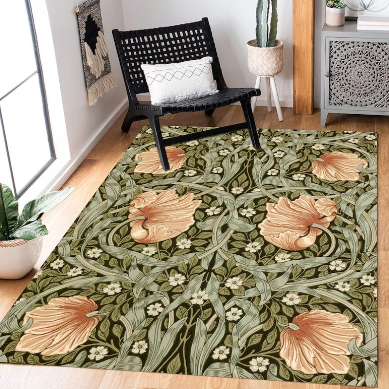 Art Craft William Morris - William Morris Inspired Floral Garden Rug