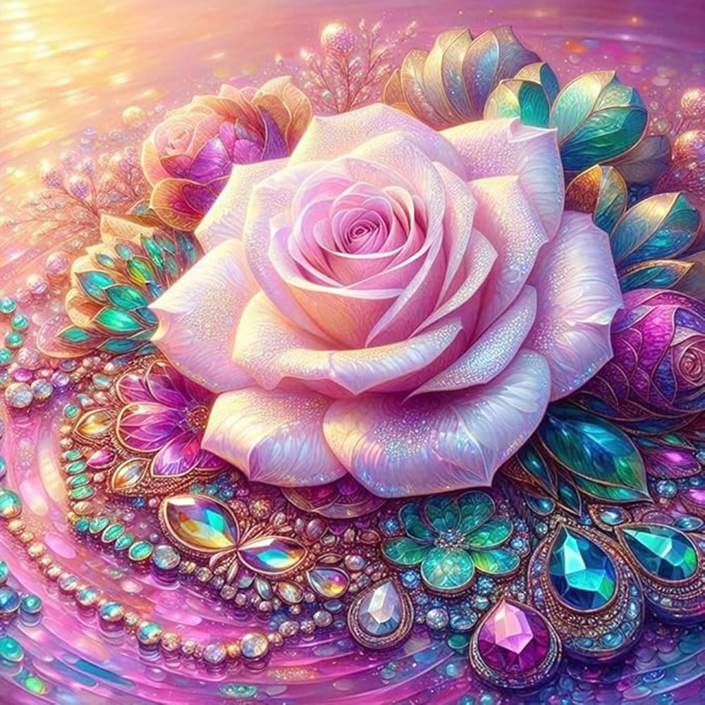 Art Craft Rose - EverShine 5D Diamond Painting Rose Full