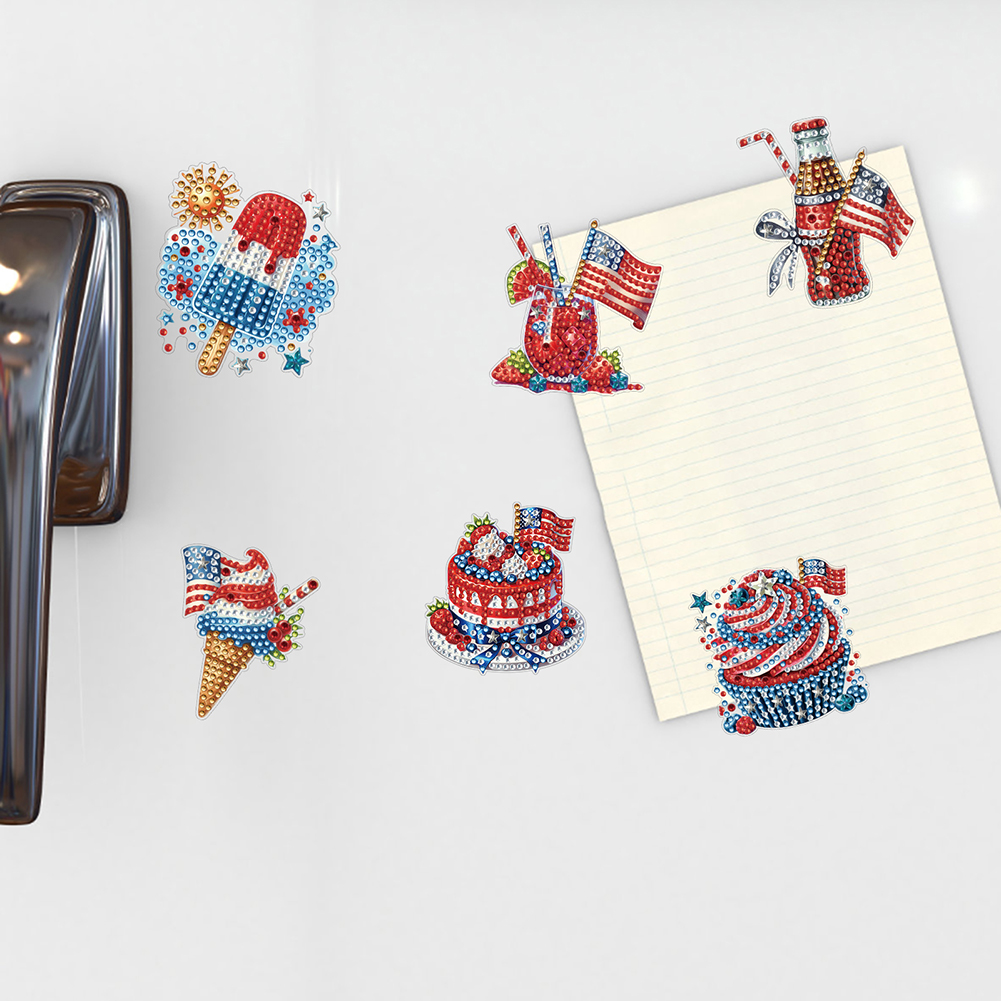 Art And Craft Independence Day - 6pcs Acrylic DIY Independence Day DIY