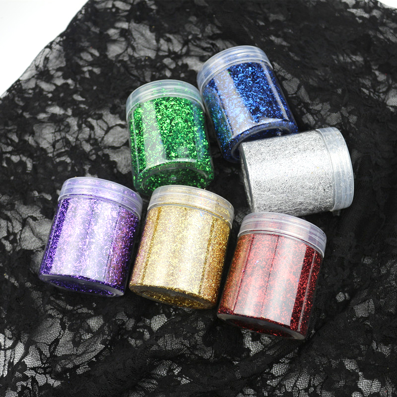 Art Craft With Leaves - Bottled Metal Alloy Glitter Gold/Sliver/Color Silk
