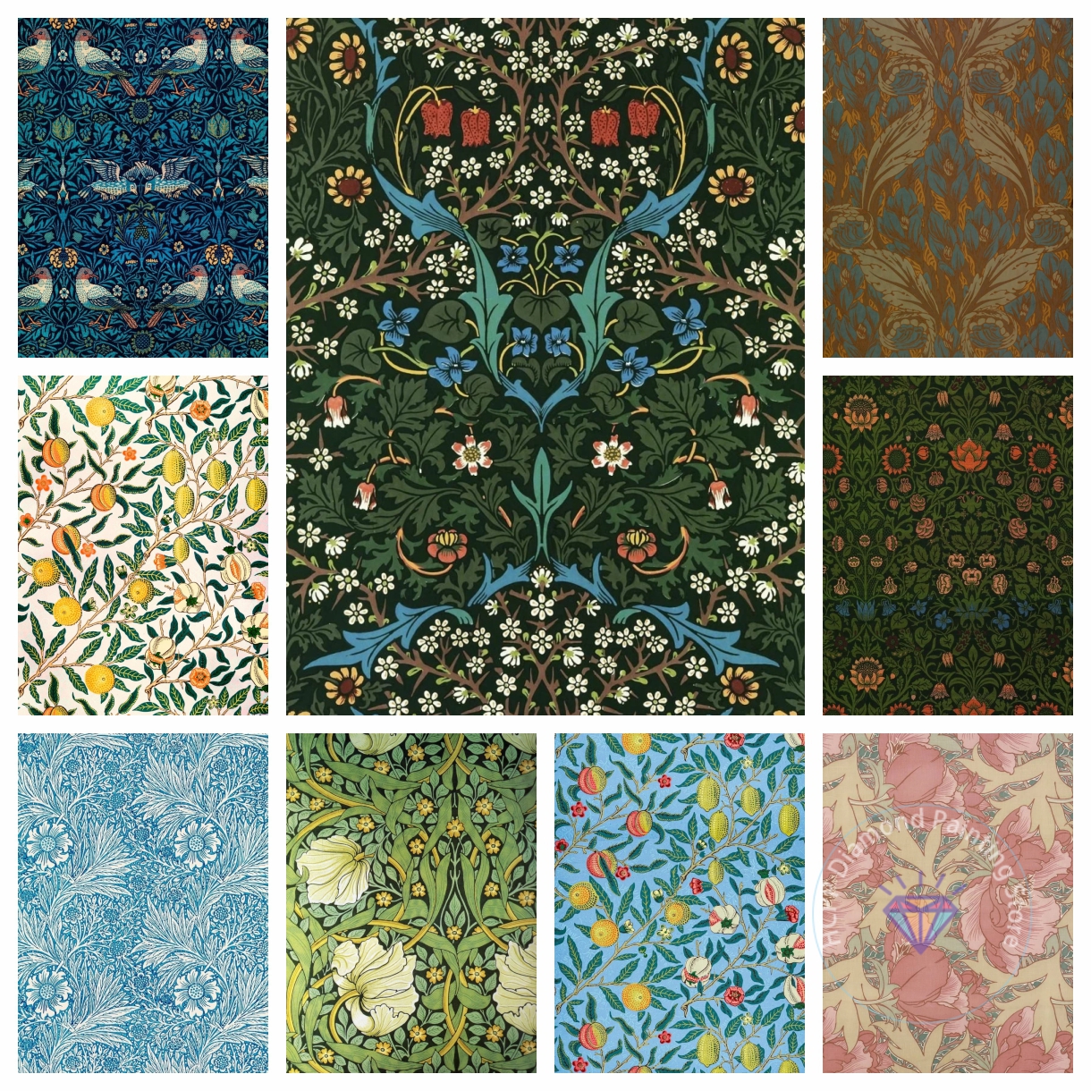 Art Craft William Morris - William Morris Museum Vintage Leaf Flower