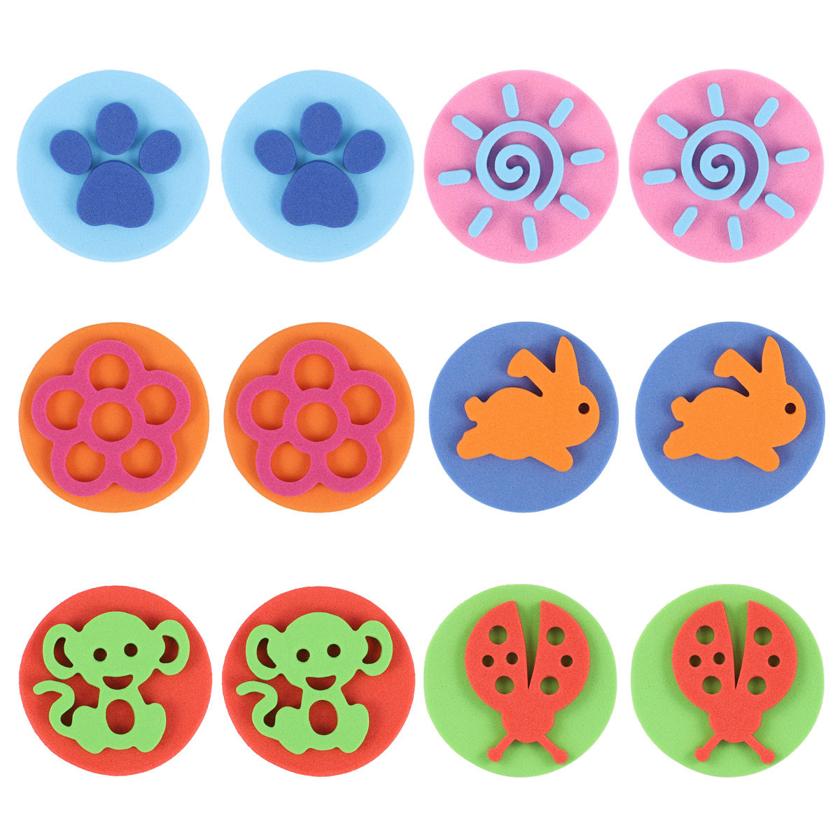 Art Craft For Preschool - 12Pcs Creative Painting Stamper Set for