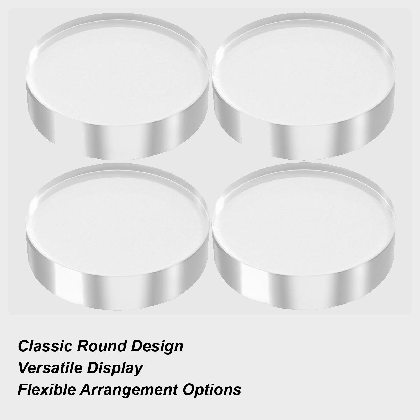Art Craft Shop - Acrylic Block 4 Pieces Clear Crystal