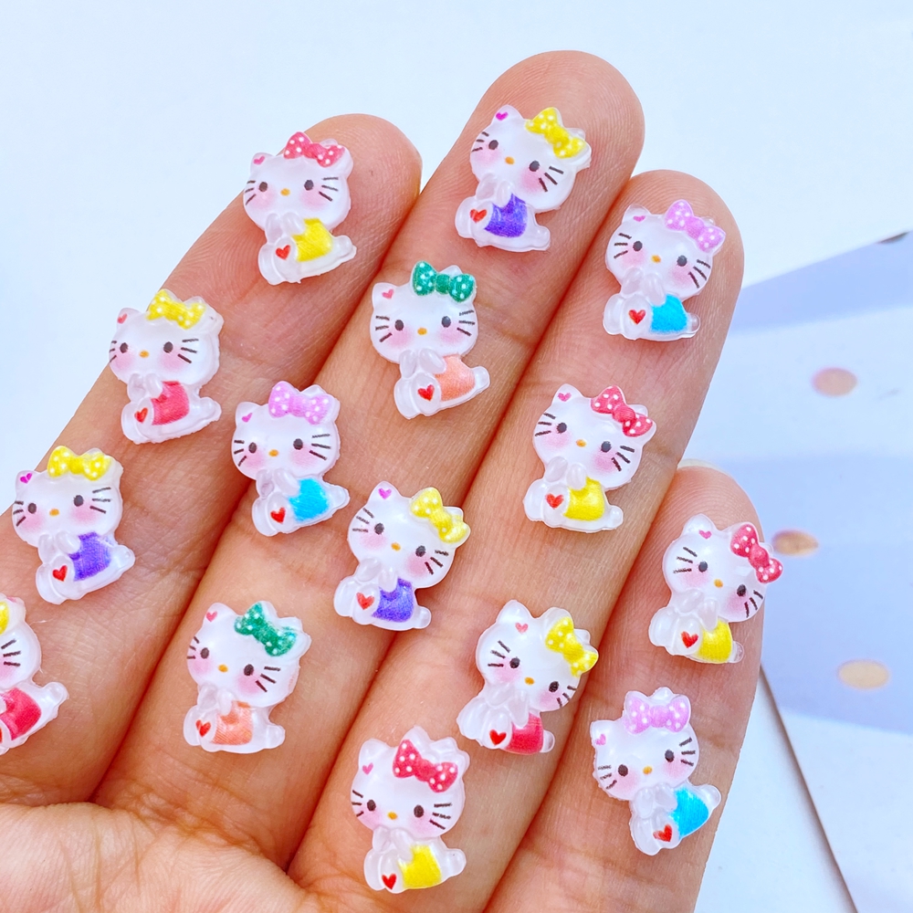 50 pieces of resin shiny mini  - Art Craft Cat ulasan dan harga