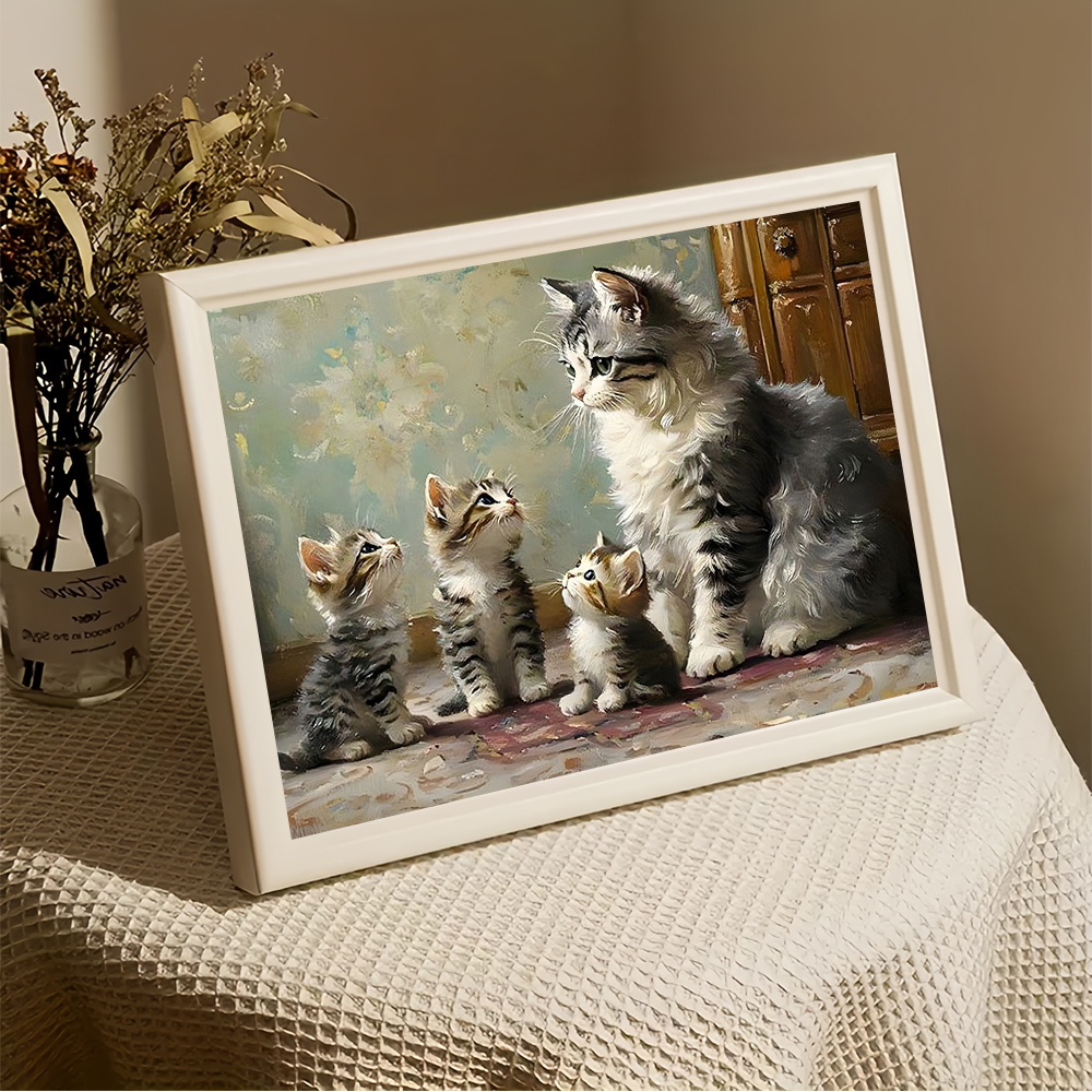 DIY Digital Oil Painting Cat K - Art Craft Cat ulasan dan harga