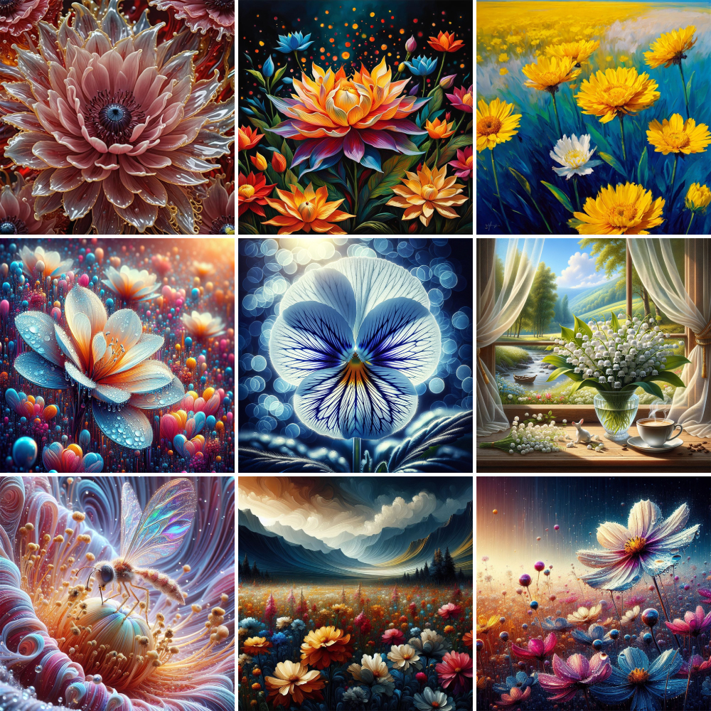 Flowers Pansy Lotus Paint By N - Art Craft Ideas For Adults ulasan dan harga