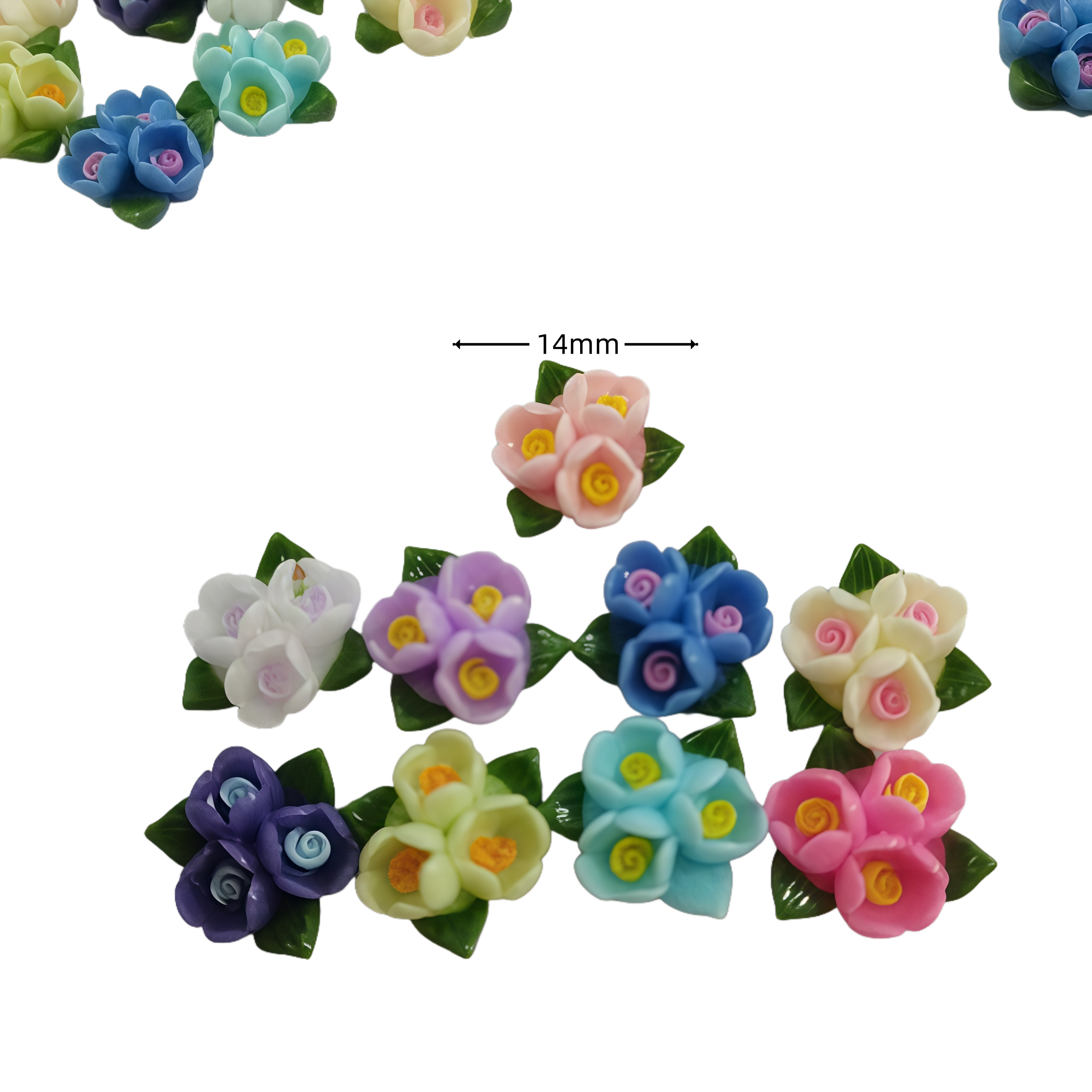 20/50pcs Mixed Resin Mini Colo - Art Craft Rose ulasan dan harga