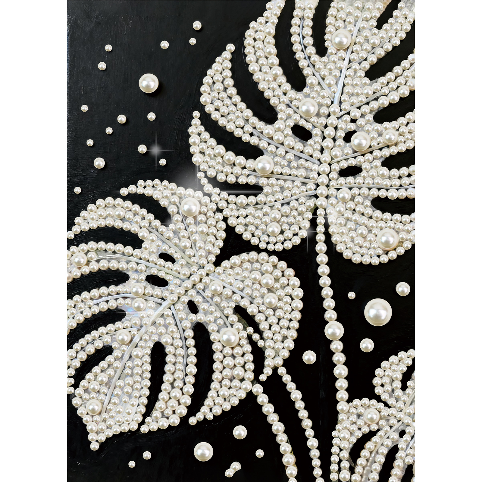 DIY Pearl Diamond Art Painting - Art Craft With Leaves ulasan dan harga