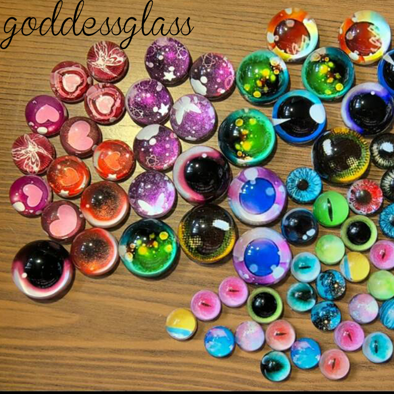 Glass Cartoon Doll Eyes Hearts - Art Craft Eyes ulasan dan harga