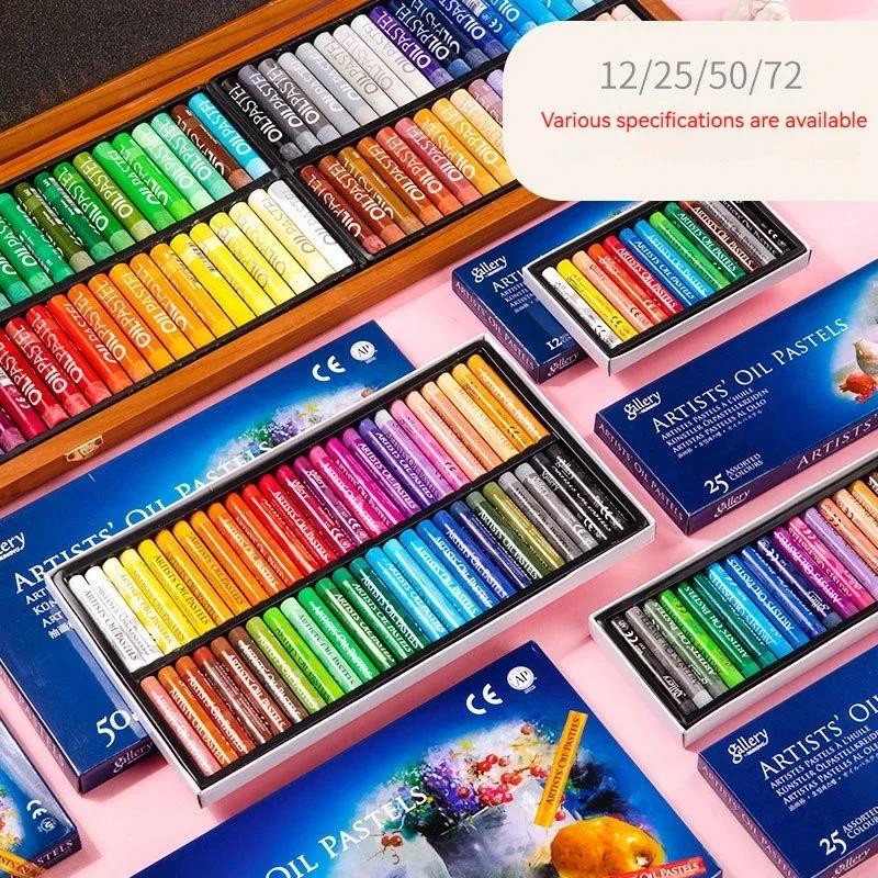 12-50 Colors Oil Pastel Soft S - Chalk Pastel Set ulasan dan harga