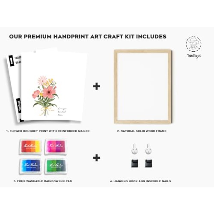 Flower Bouquet Handprint Art C - Art Craft Diy ulasan dan harga