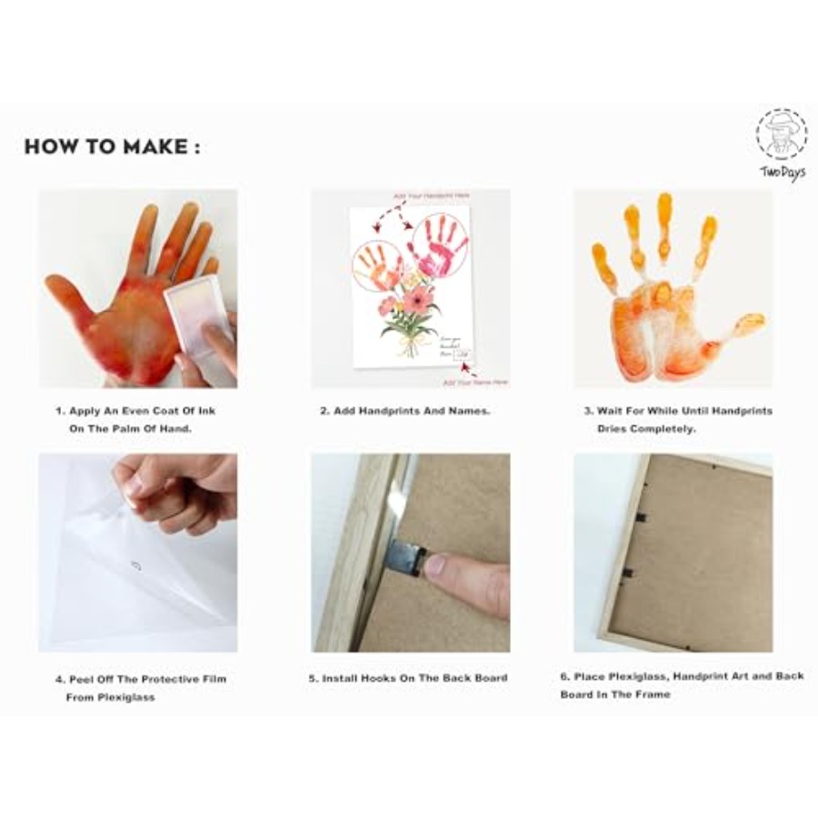Flower Bouquet Handprint Art C - Art Craft Diy ulasan dan harga