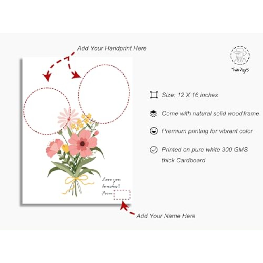 Flower Bouquet Handprint Art C - Art Craft Diy ulasan dan harga