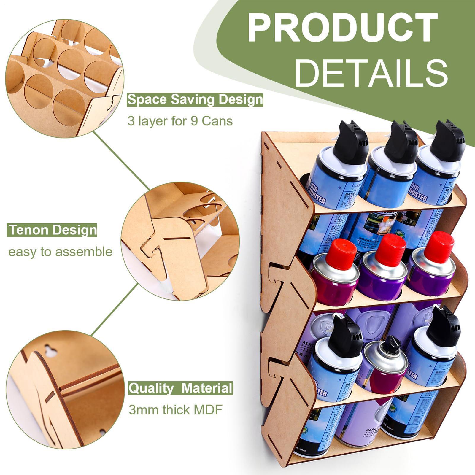 3-Tier Wall Mounted Spray Can  - Art Craft Shop ulasan dan harga