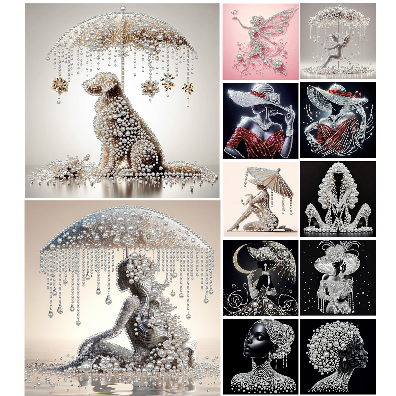 Elegant Lady Full 5D DIY Pearl - Art Craft Ideas For Adults ulasan dan harga