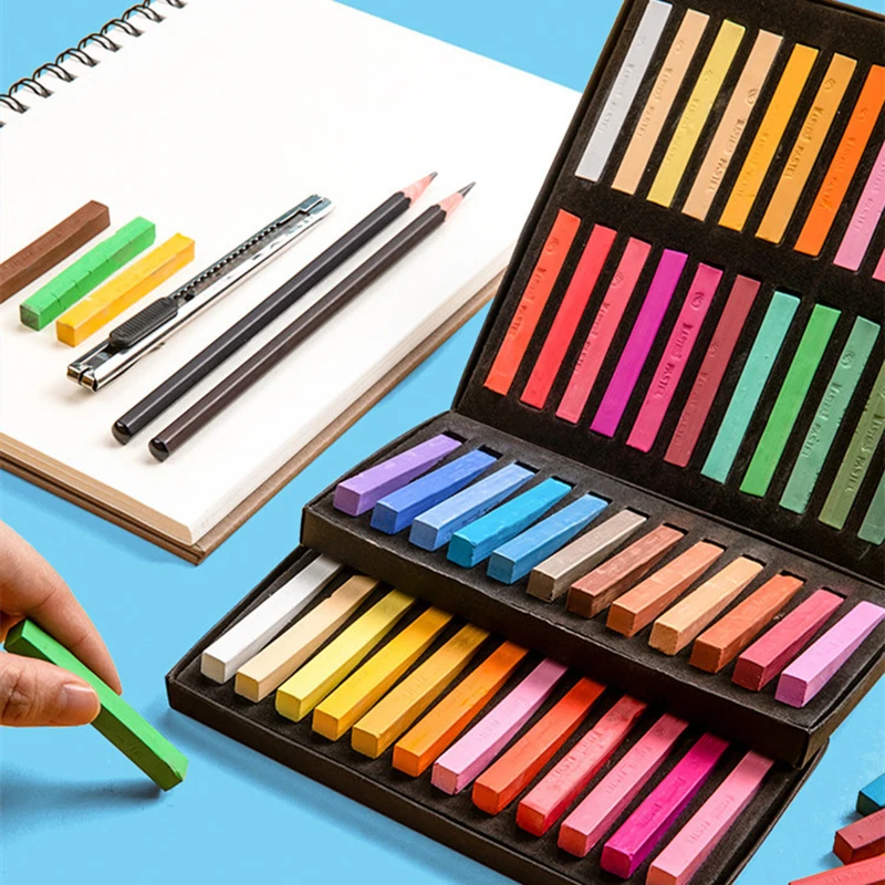 12/24/36/48 Colors Colored Cha - Chalk Pastel Set ulasan dan harga
