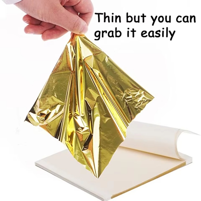 100 Sheets DIY Nail Gold Leaf  - Art Craft With Leaves ulasan dan harga