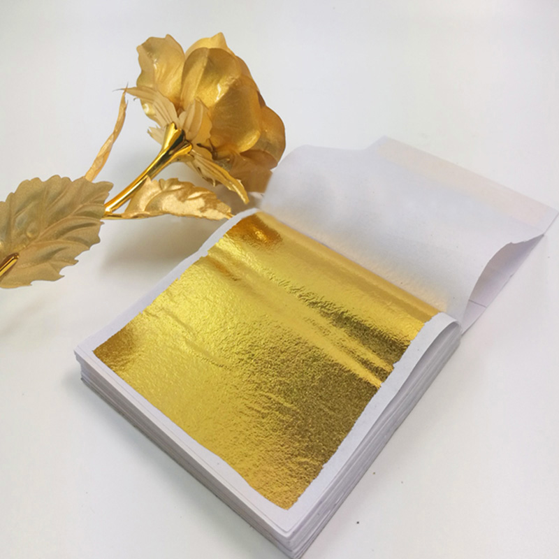 100pcs Imitation Gold Sliver L - Art Craft With Leaves ulasan dan harga