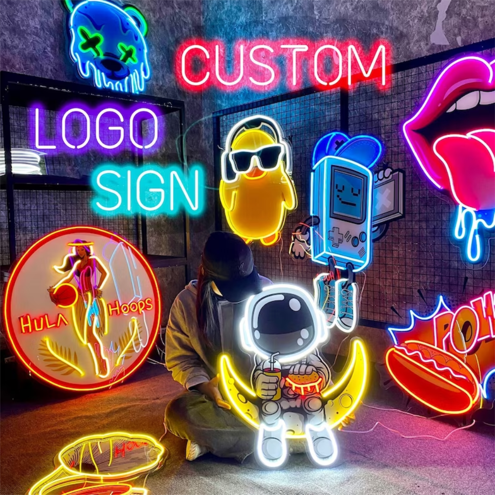 Neon Sign Custom Business Logo - Art Craft Shop ulasan dan harga
