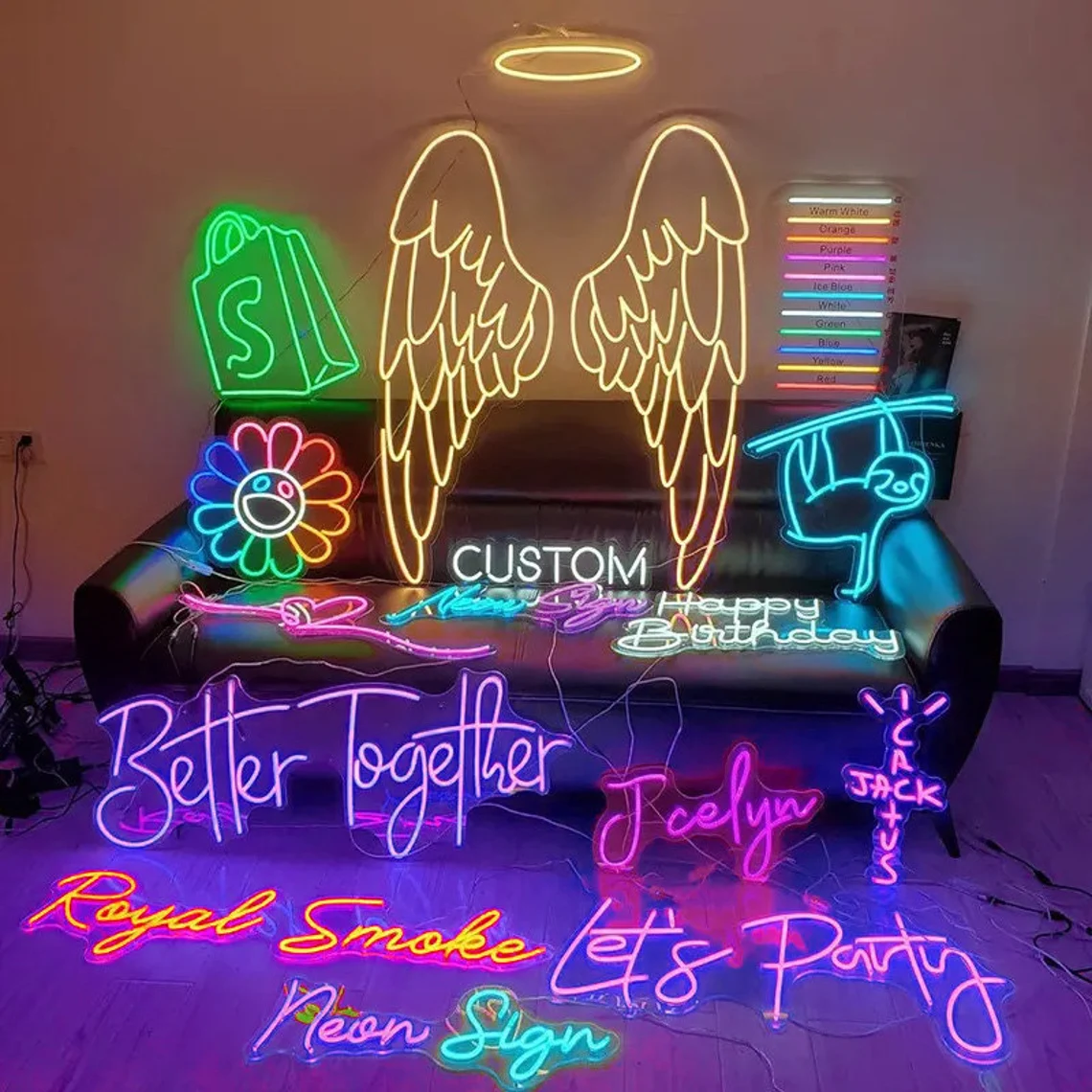 Neon Sign Custom Business Logo - Art Craft Shop ulasan dan harga