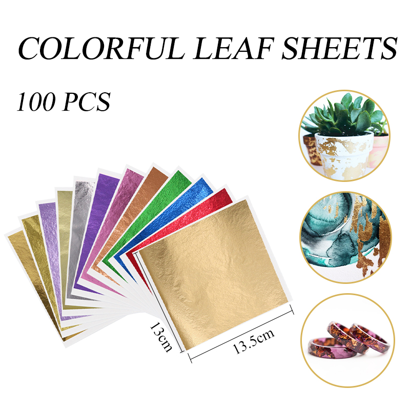 13x13.5cm Black Foil Paper Gol - Art Craft With Leaves ulasan dan harga