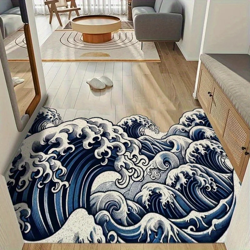 VIKAMA Art Wavy Rug, Abstract  - Art & Craft Valley ulasan dan harga