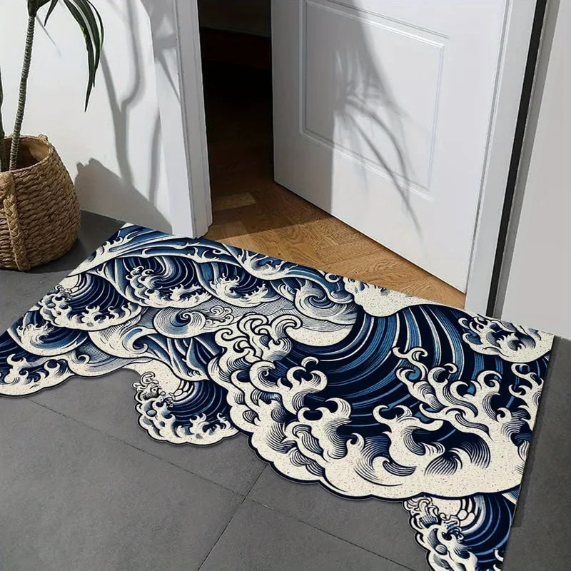VIKAMA Art Wavy Rug, Abstract  - Art & Craft Valley ulasan dan harga