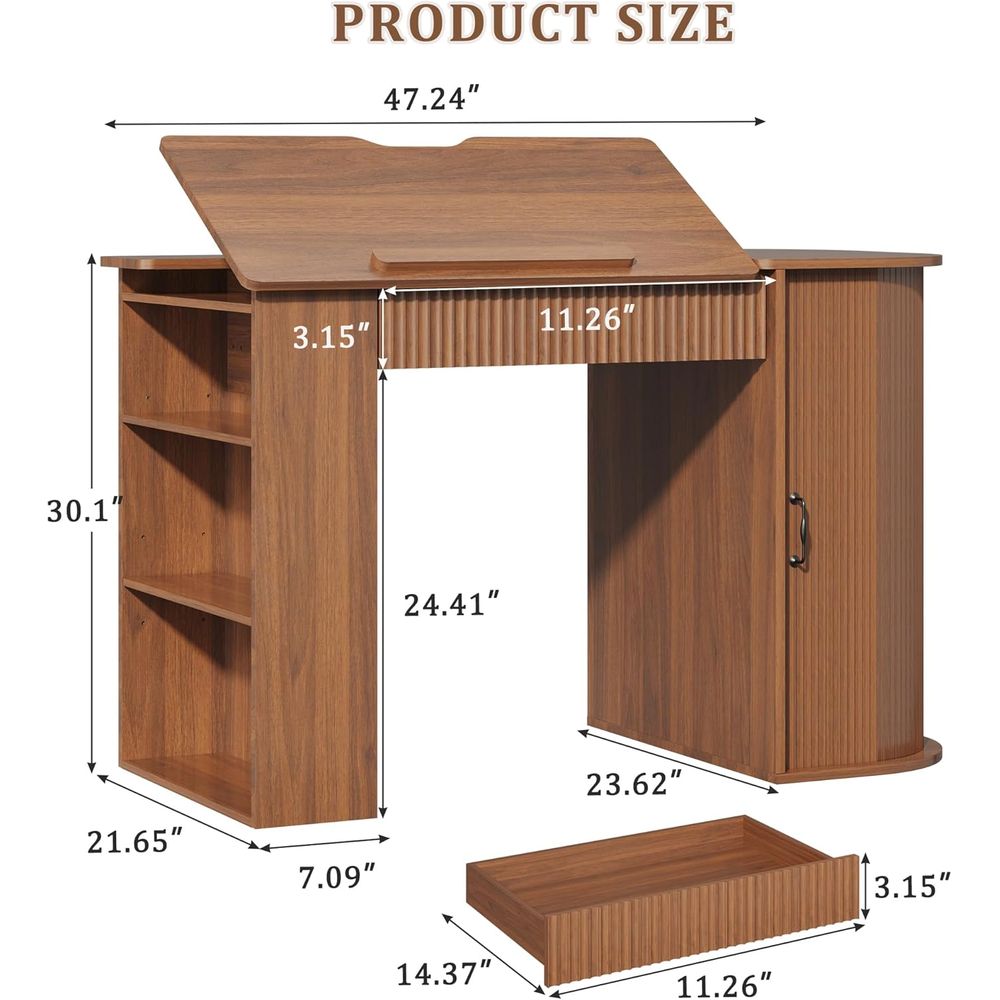 Storage Cabinet Desk with Draw - Art & Craft Valley ulasan dan harga