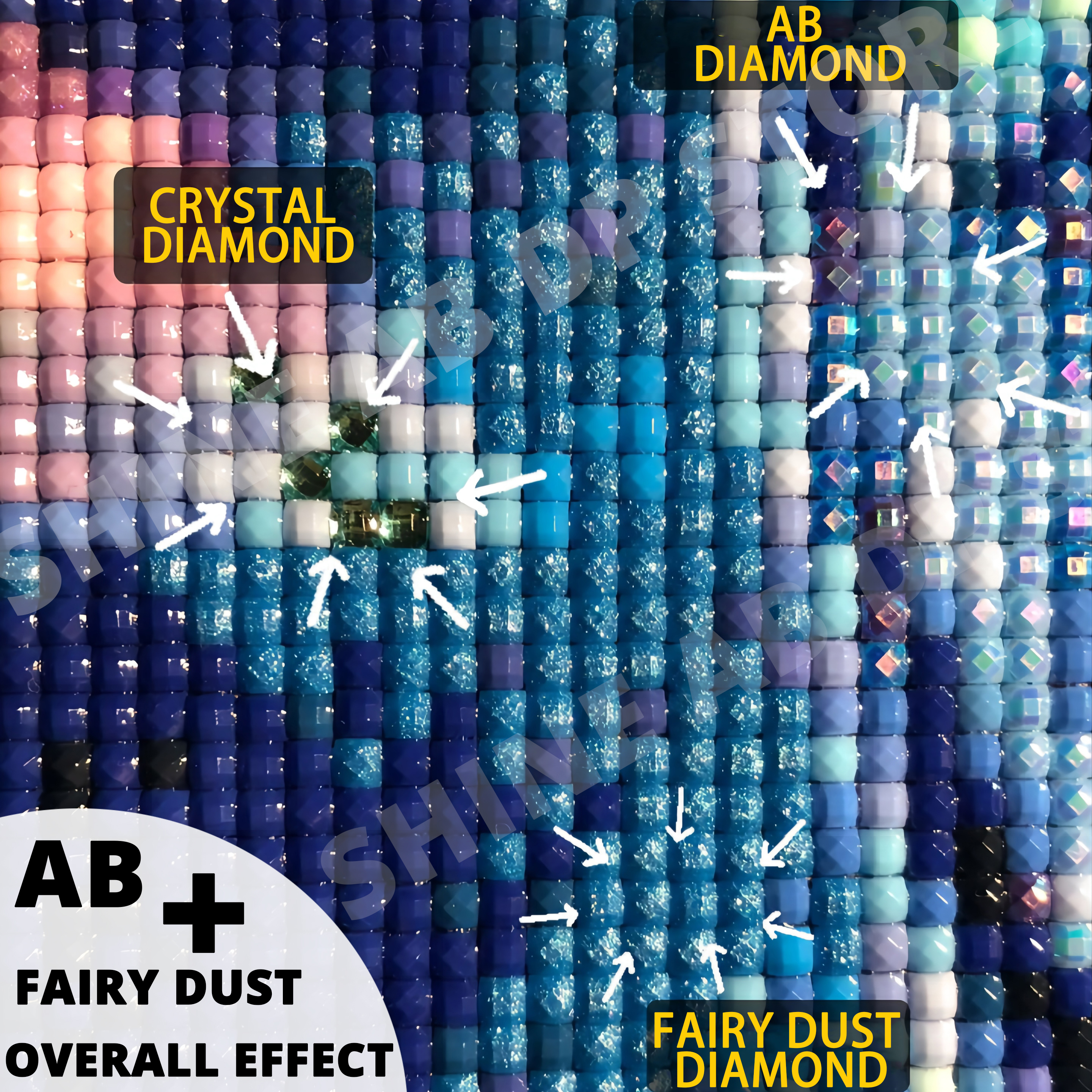 Resin Fairy Dust AB Diamond Pa - Art Craft Rose ulasan dan harga