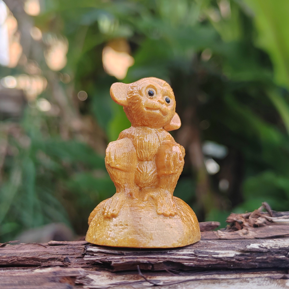 Monkey Wood Carving Statue, An - Art And Craft Jungle ulasan dan harga