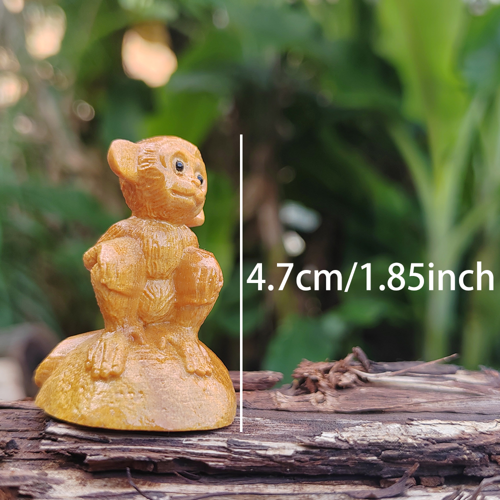 Monkey Wood Carving Statue, An - Art And Craft Jungle ulasan dan harga