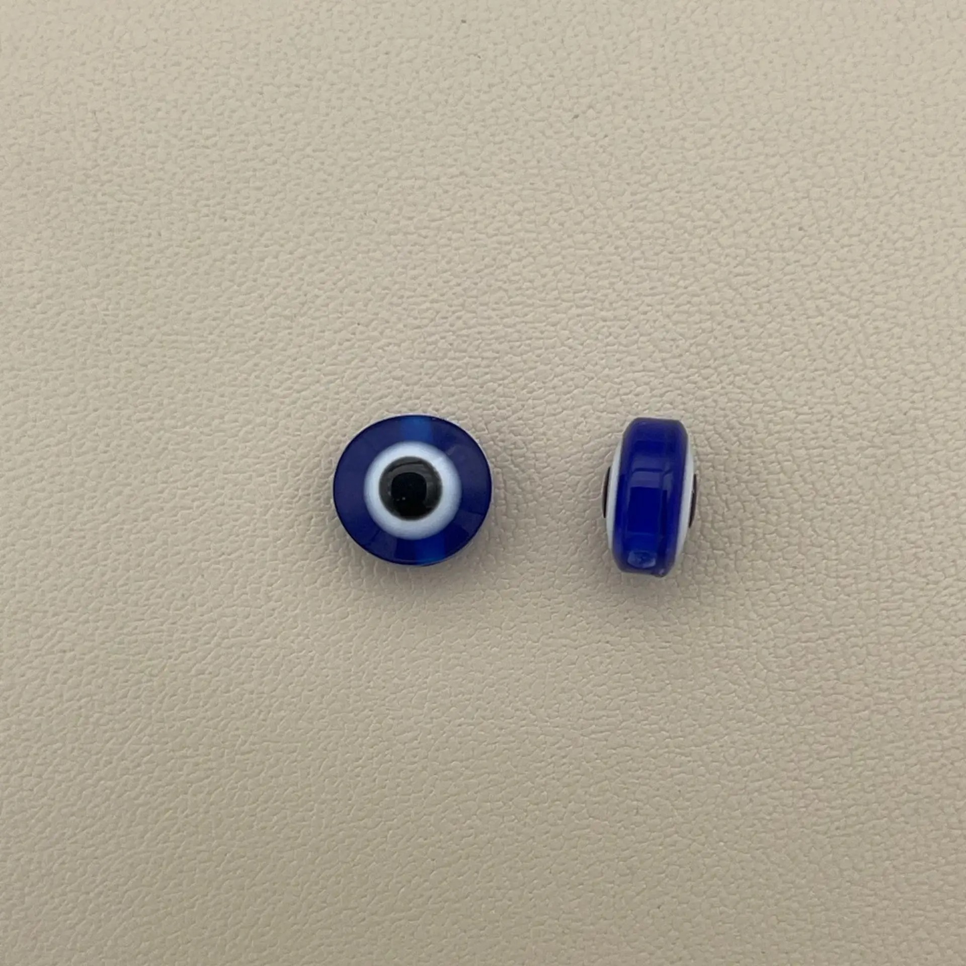 200pcs 8mm Blue Evil Eye Beads - Art Craft Eyes ulasan dan harga