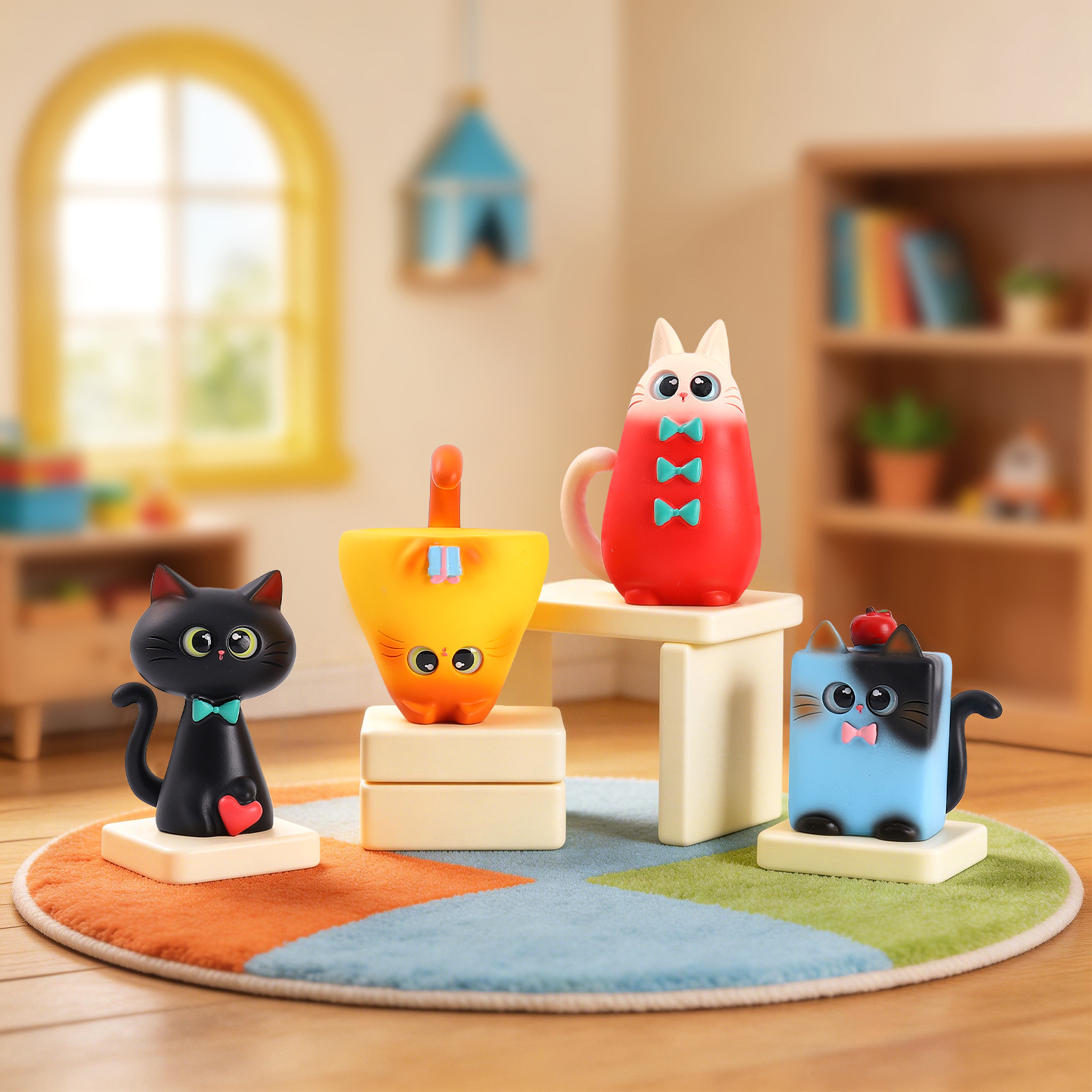 Blind Box Cat Figurine Resin C - Art Craft Cat ulasan dan harga