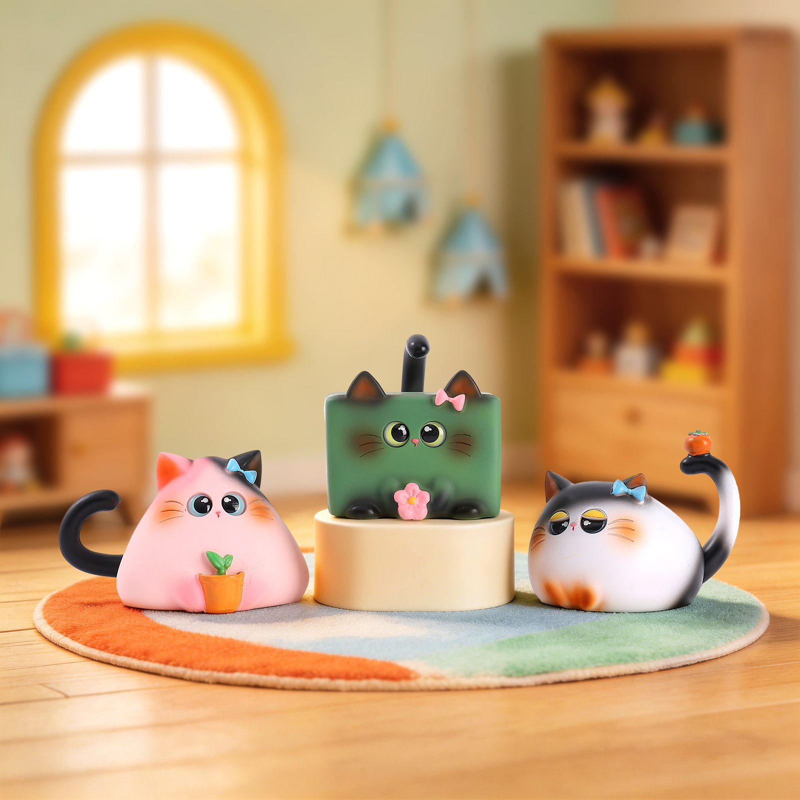 Blind Box Cat Figurine Resin C - Art Craft Cat ulasan dan harga