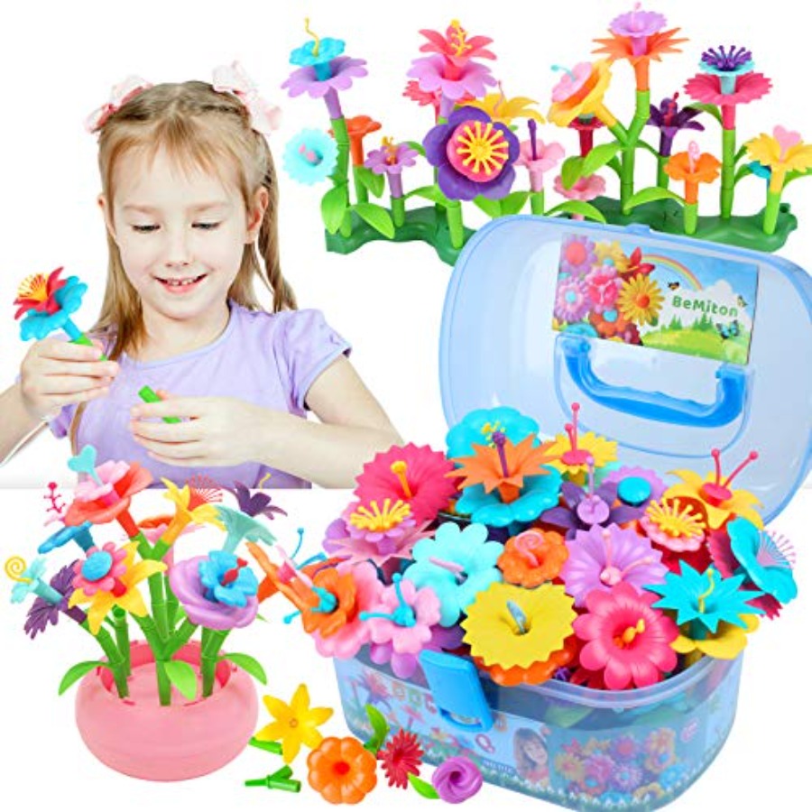 Flower Building Toy Set for Gi - Art Craft 5 Year Old ulasan dan harga