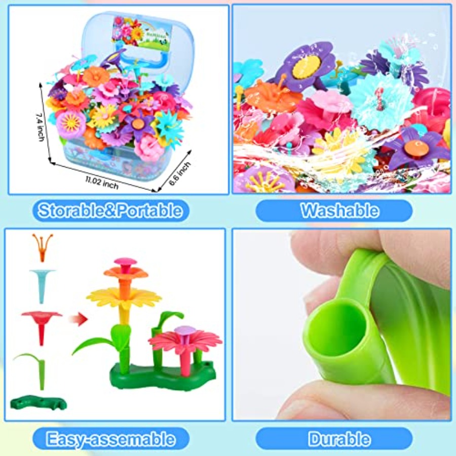 Flower Building Toy Set for Gi - Art Craft 5 Year Old ulasan dan harga