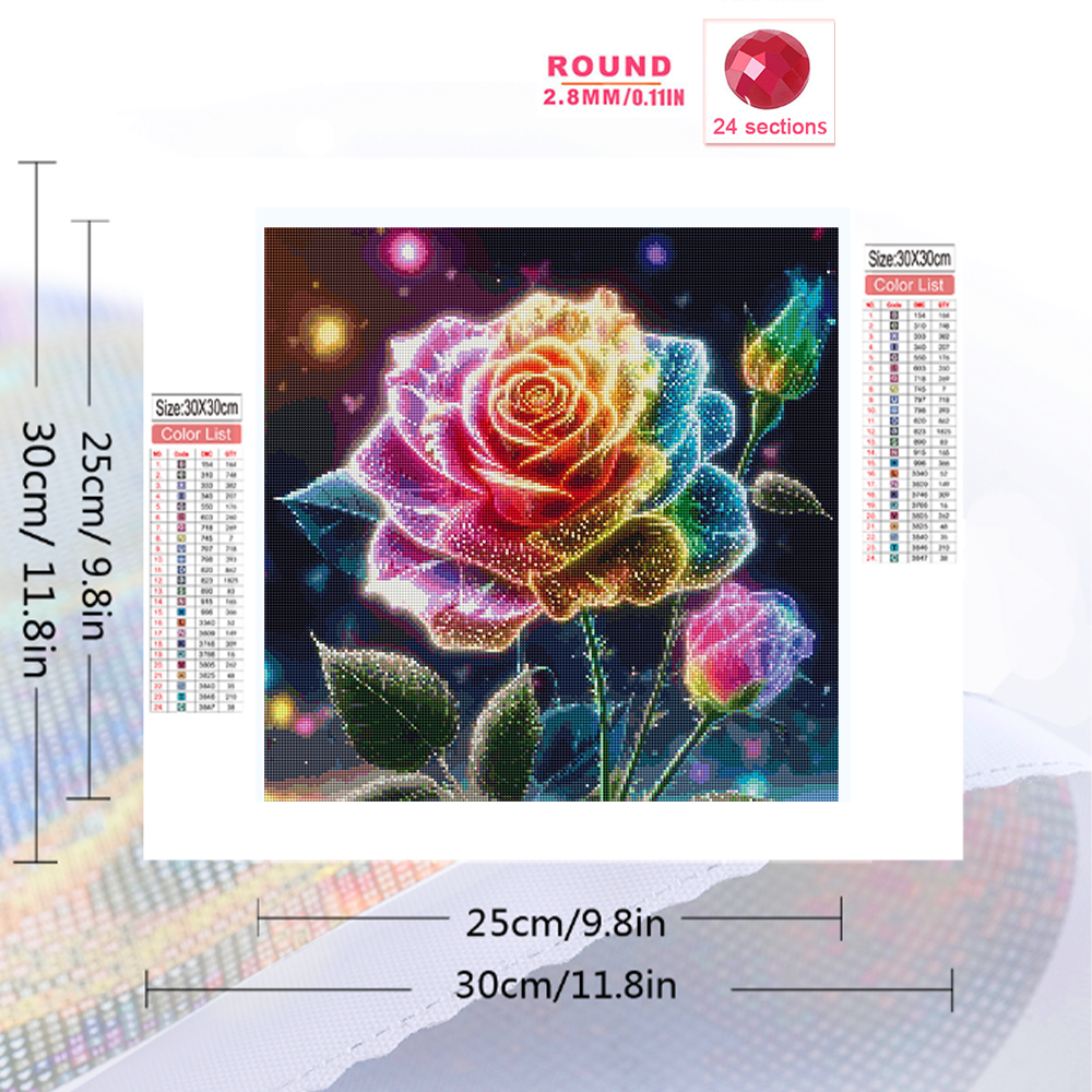 EverShine Diamond Mosaic Flowe - Art Craft Rose ulasan dan harga