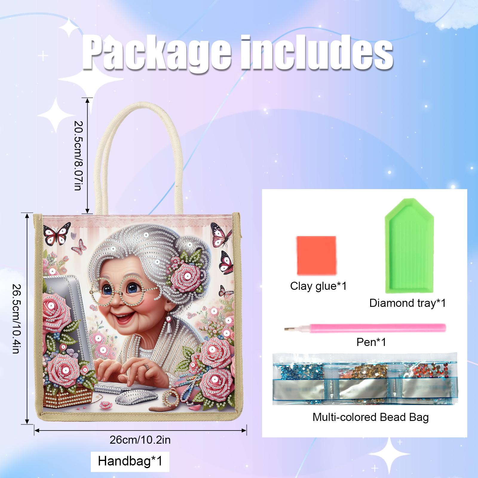 Diamond Art Painting Handbag K - Art Craft Shop ulasan dan harga
