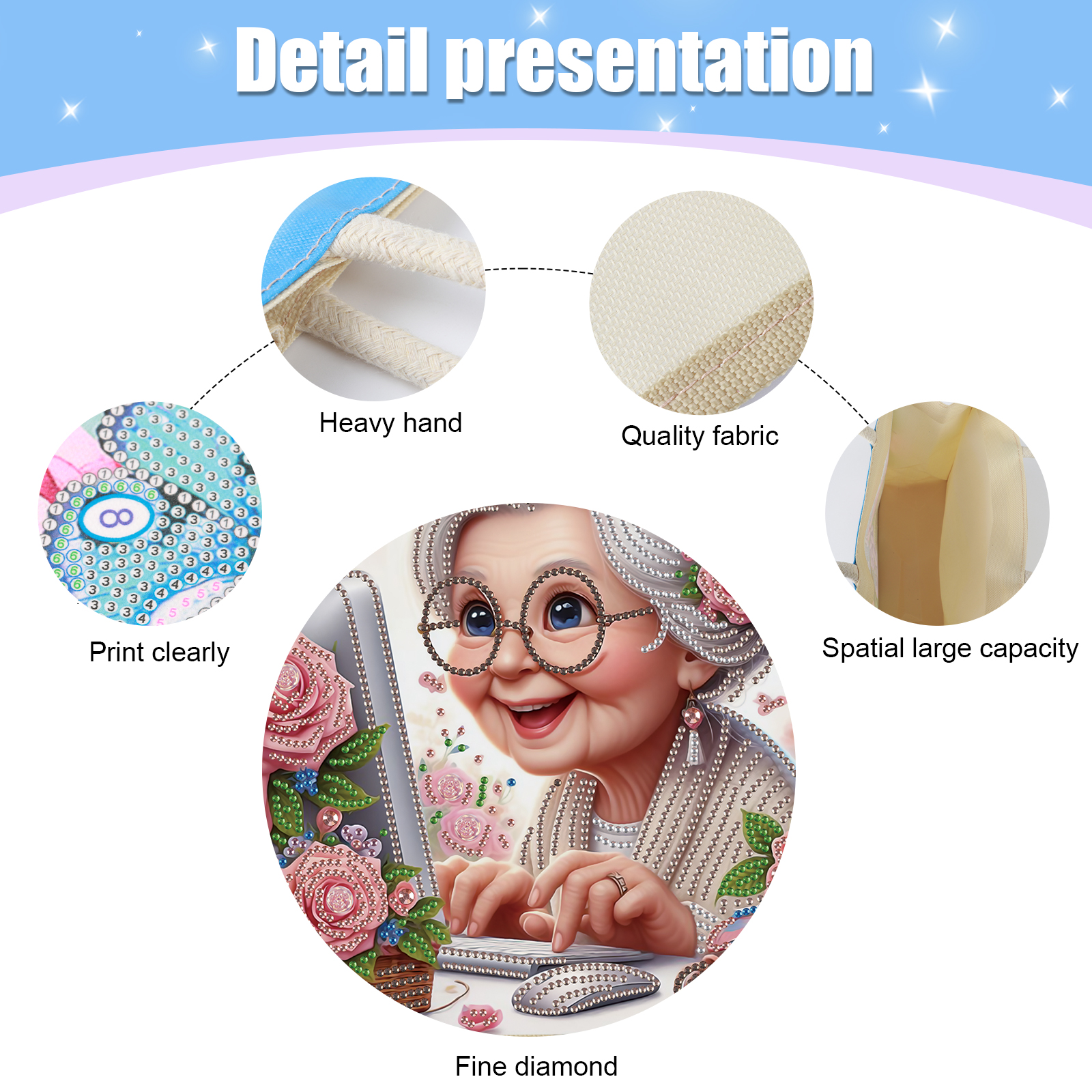 Diamond Art Painting Handbag K - Art Craft Shop ulasan dan harga