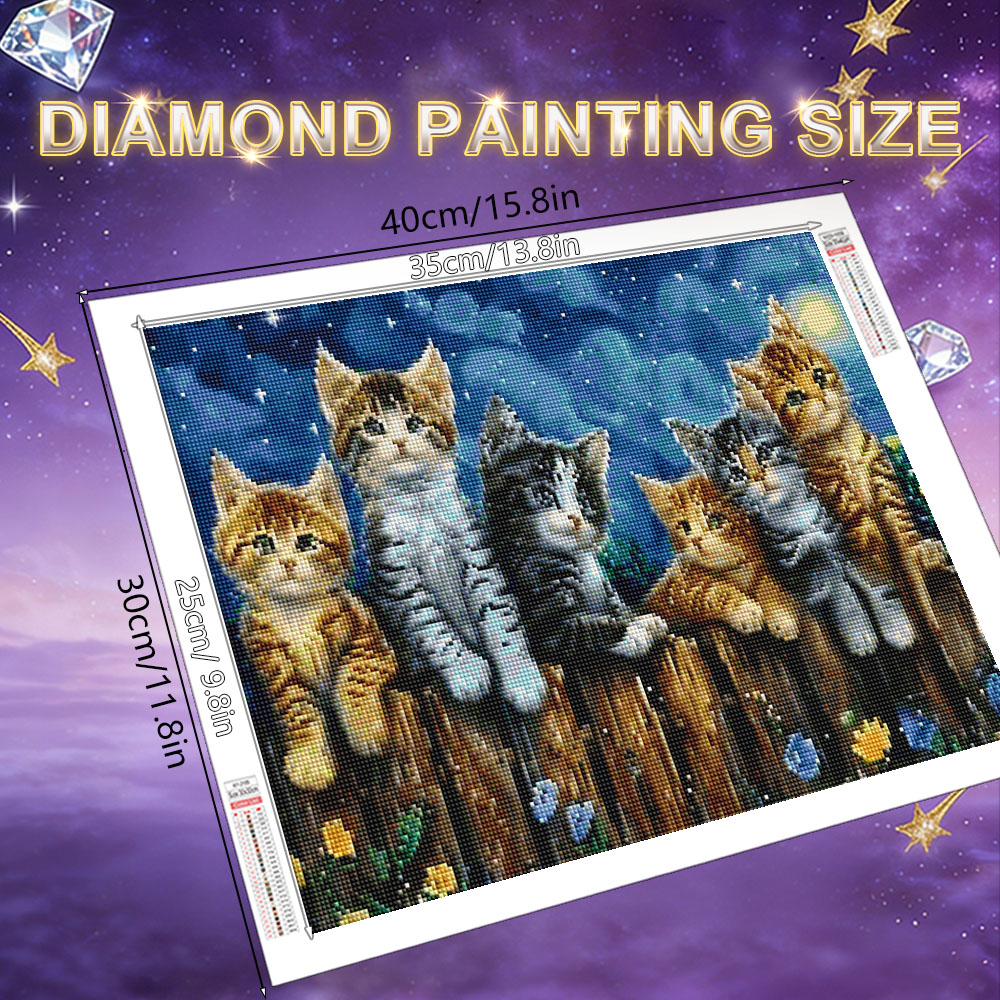 HUACAN Diamond Mosaic Complete - Art Craft Cat ulasan dan harga