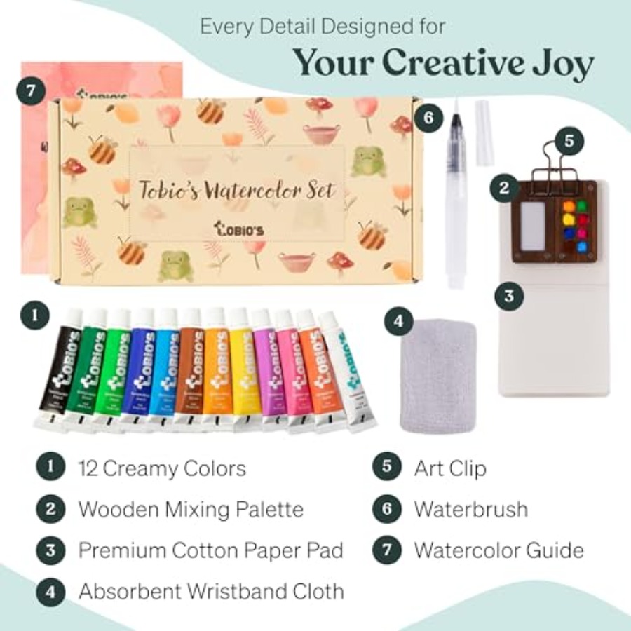 Original Mini Wooden Watercolo - Art & Craft Paper Origami ulasan dan harga