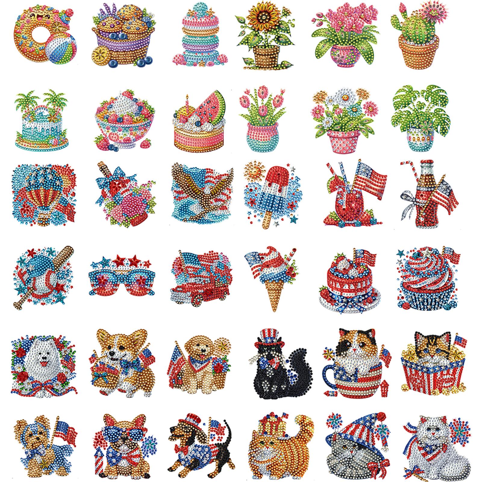 6pcs 2D/flat Acrylic DIY Indep - Art And Craft Independence Day ulasan dan harga