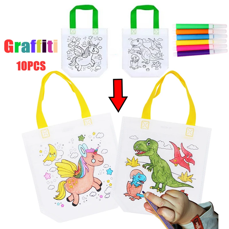 1-10pcs Sets DIY Graffiti Bag  - Art Craft 5 Year Old ulasan dan harga