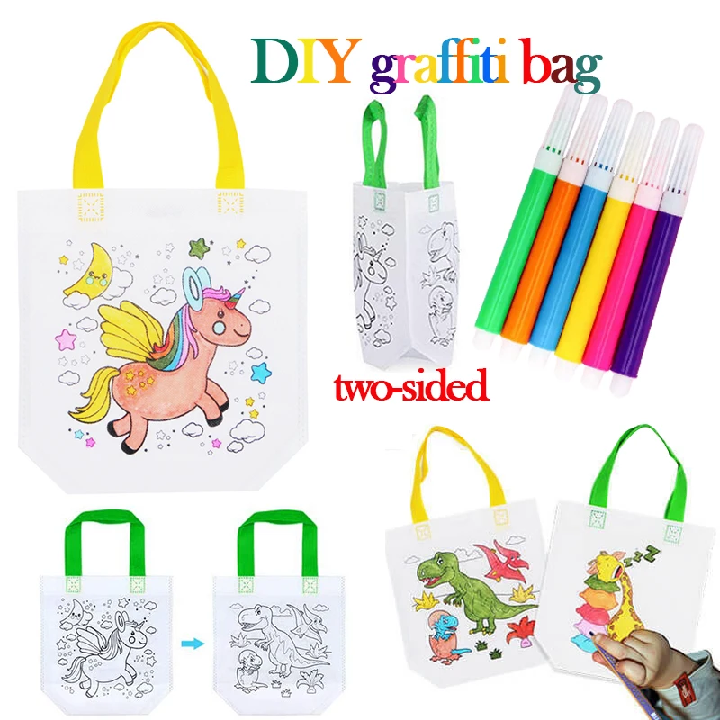 1-10pcs Sets DIY Graffiti Bag  - Art Craft 5 Year Old ulasan dan harga