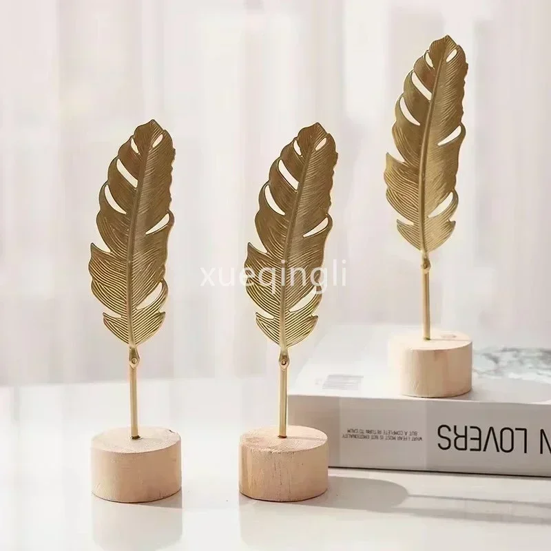 1pc Nordic Style Iron Art Gink - Art Craft With Leaves ulasan dan harga