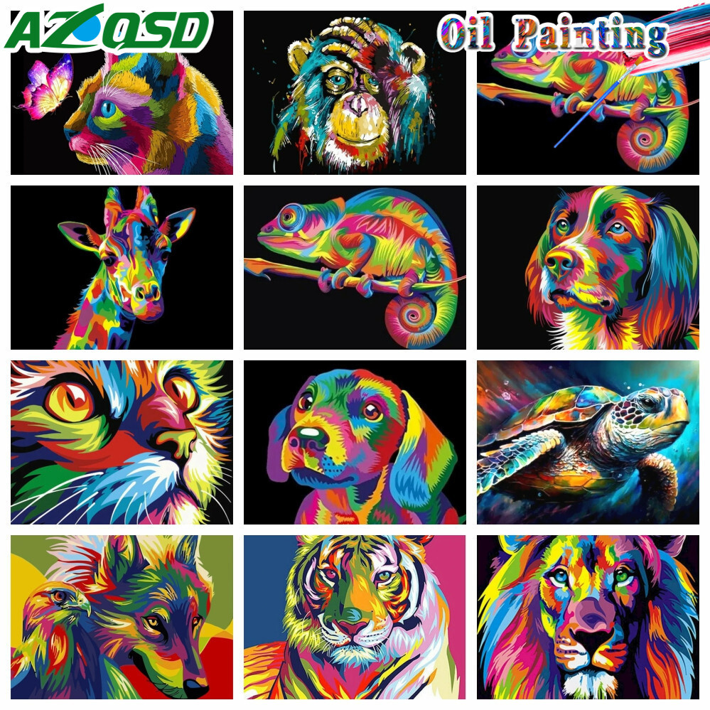 AZQSD Adult Paint By Numbers A - Art Craft Cat ulasan dan harga