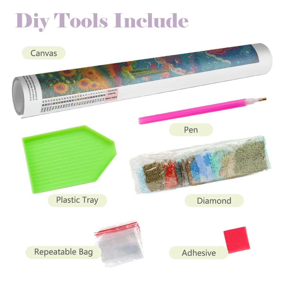 5D DIY Diamond Painting Kit -  - Art Craft Cat ulasan dan harga
