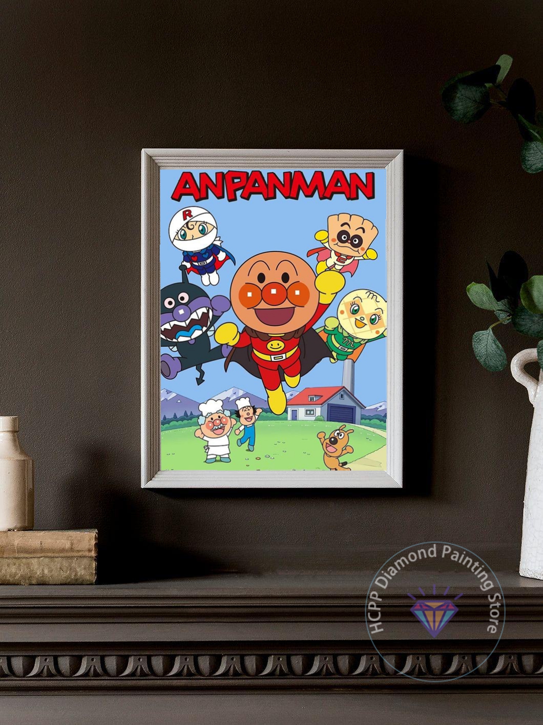 Anpanman Diamond Painting Kit  - Art Craft 5 Year Old ulasan dan harga
